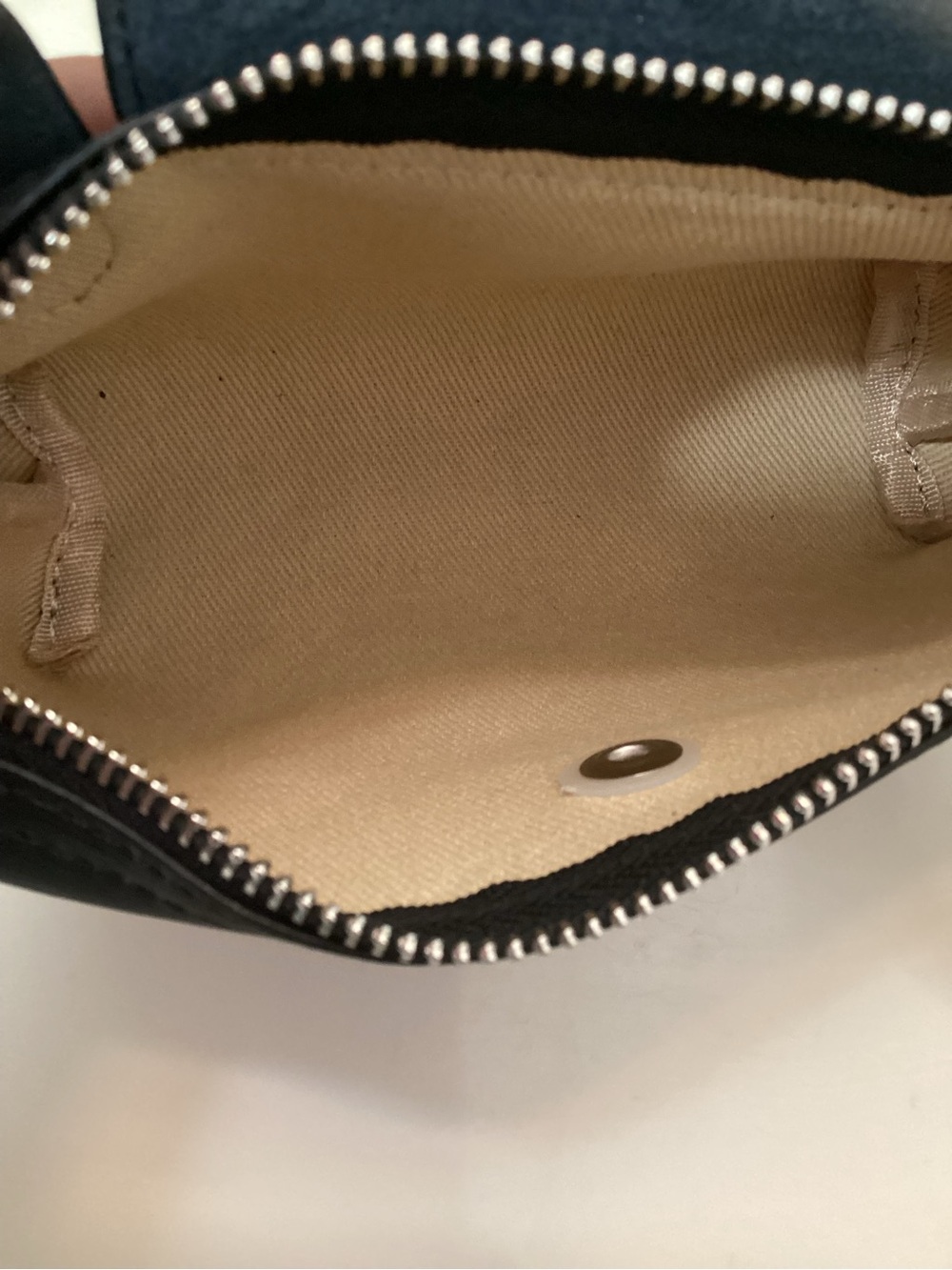 Longchamp Black Crossbody Le Pliage with Yellow Zip Pull - Picture 4 of 6